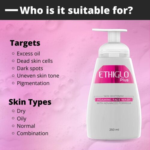 Ethiglo Plus Face Wash 250 ml pack of 1 - Image 2