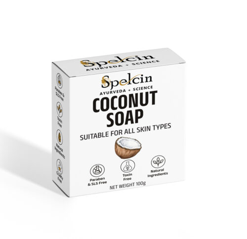 Spelcin Soap Coconut Soap with Shea Butter| All Skin Types| Moisturising and Nourishing |100g - Image 2