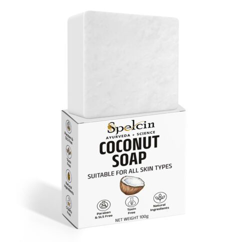 Spelcin Soap Coconut Soap with Shea Butter| All Skin Types| Moisturising and Nourishing |100g