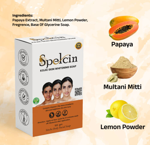Kojic Skin Whitening Soap for Face & Body – Vitamin C Enriched | No Paraben, No Harmful Chemicals | 100g - Image 2