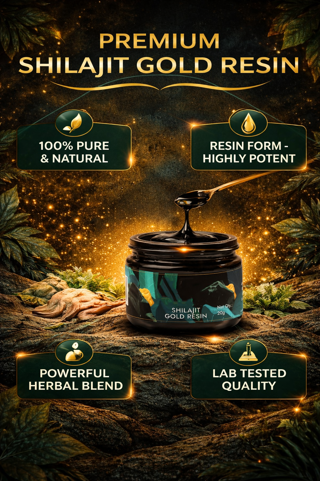 Spelcin 100% Pure Himalayan Shilajit | Boosts Stamina & Immunity | Revitalises Body (10 g) - Image 5