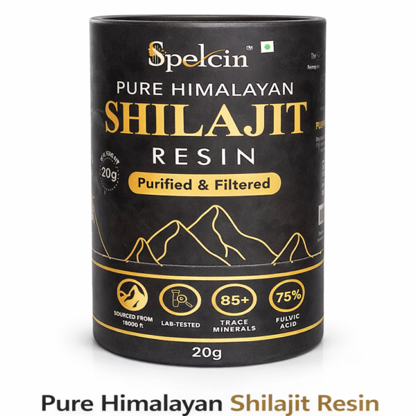 Spelcin 100% Pure Himalayan Shilajit | Boosts Stamina & Immunity | Revitalises Body (10 g)